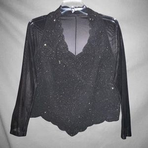 Black Sparkling Fancy Top